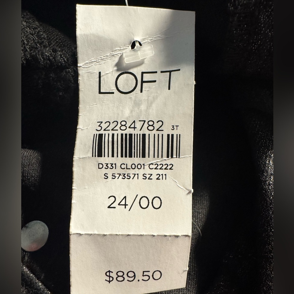 LOFT SHIMMER HIGH RISE SKINNY JEANS - Picture 8 of 13